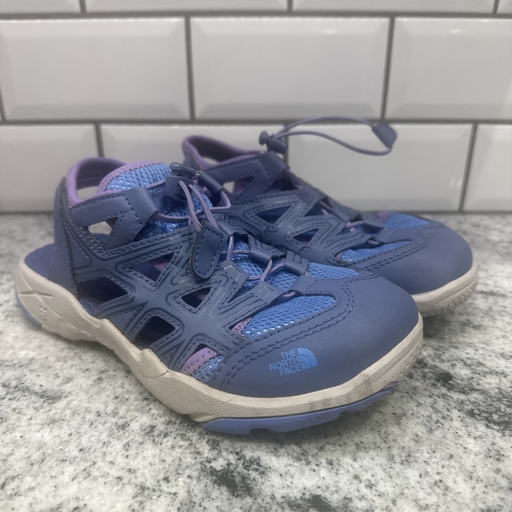 North Face Hedgehog Sandal II - Youth 3 Purple Closed Toe Waterproof Hiking Camp